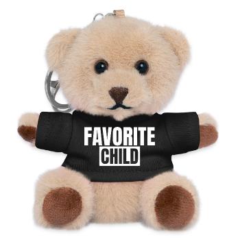 Favorite child - Teddy Keyring - black - Front