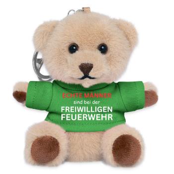 Echte Männer Fahren Landwirtschaft - Lustiges Trak - Teddy Schlüsselanhänger - Grün - Vorne