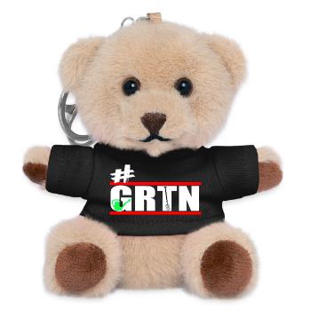 Garden - Gardeners - Gardening - GRTN - Teddy Keyring - black - Front