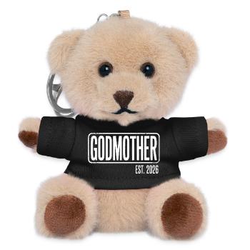 Godmother Est 2026 Graphic Tee - Teddy Schlüsselanhänger - Schwarz - Vorne