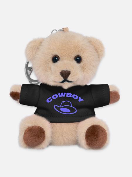 Cowboy - Teddy Keyring - black