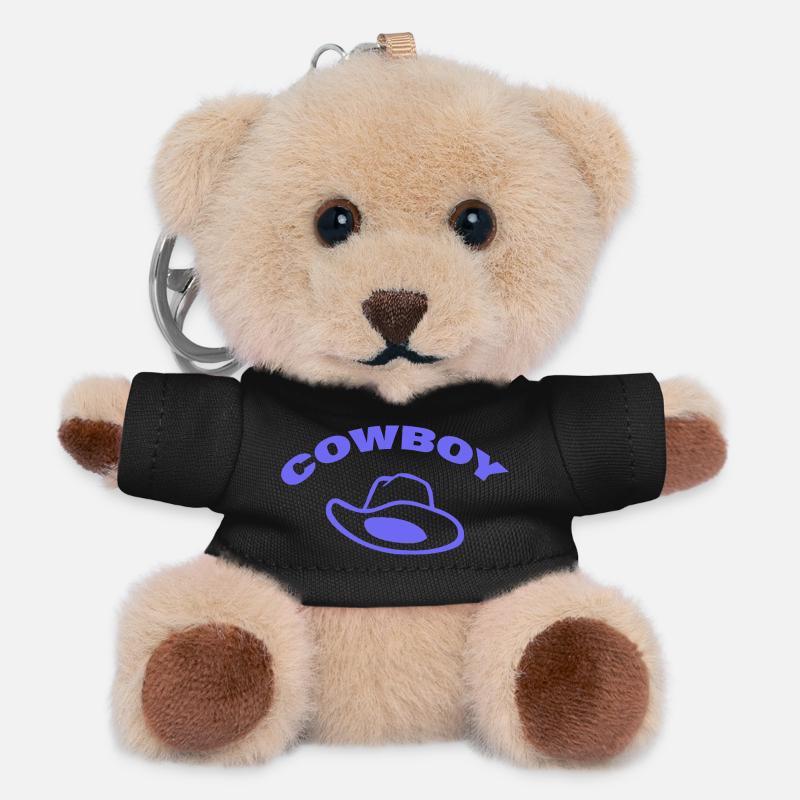 Cowboy - Teddy Keyring - black