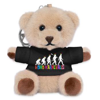 Homo Carnival | Evolution of Fools, Shrovetide - Teddy Keyring - black - Front