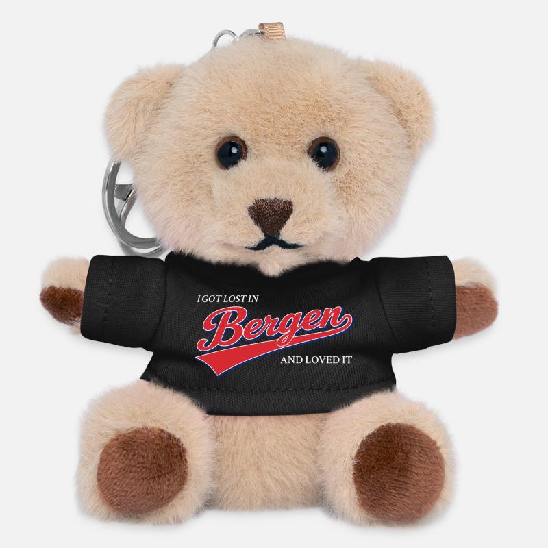 I Got Lost In Bergen And Loved It - Norway Travel - Teddy Keyring - black