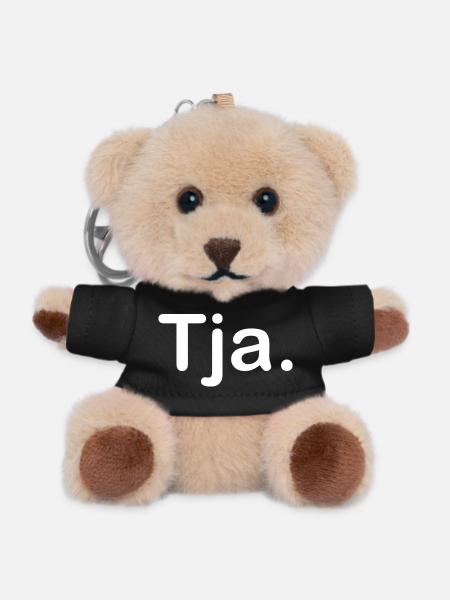 Tja. - Teddy Schlüsselanhänger - Schwarz