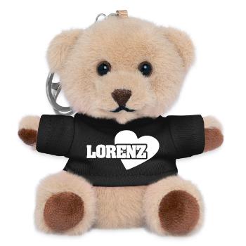 Avec amour Lorenz - Porte-clés ourson - noir - Devant