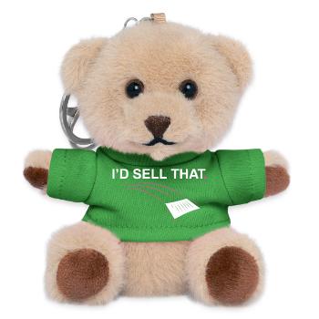 I'd sell that Funny Realtor Real Estate Agent - Teddy Keyring - green - Front