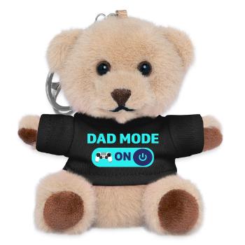 Dad mode on – Strong Dad Life Design - Teddy Keyring - black - Front