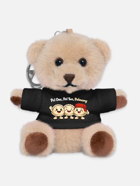 Pel One, Pel Two, Pelmany – Pelmeni Friends - Teddy Keyring - black