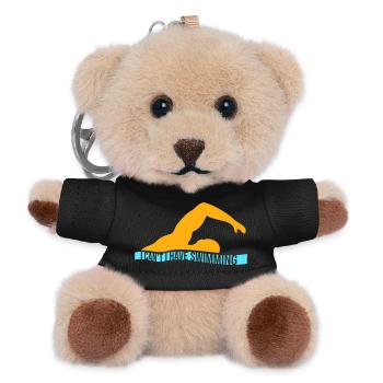 I Can't I Have Swimming Funny Swimmer Excuse - Teddy Keyring - black - Front