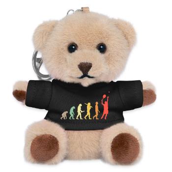 Tennis Evolution Retro Gift For Tennis Players - Porte-clés ourson - noir - Devant