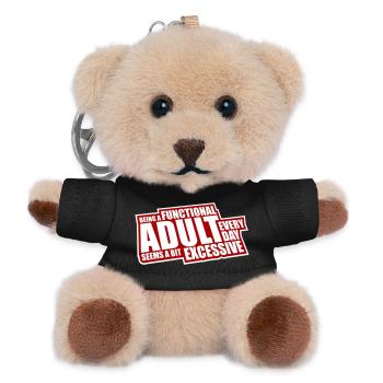 Being A Functional Adult Every Day Seems Excessive - Teddy Keyring - black - Front