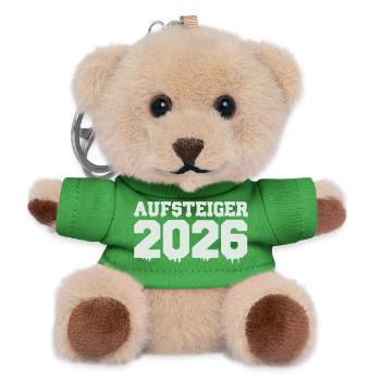 Aufsteiger 2026 Motiv - Teddy Schlüsselanhänger - Grün - Vorne