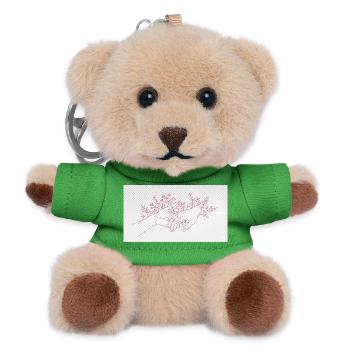 Hand of the Protector - Teddy Keyring - green - Front