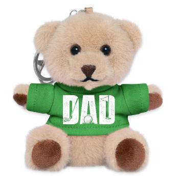 Dad Golf Player Father Fairway Lover - Teddy Keyring - green - Front