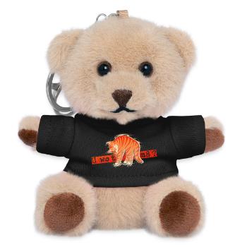 U wot m8 - Orange Cat - Teddy Keyring - black - Front