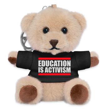 Education Is Activism Bildung Aktivismus Statement - Teddy Keyring - black - Front