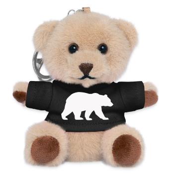 Silhouette d’ours - Porte-clés ourson - noir - Devant