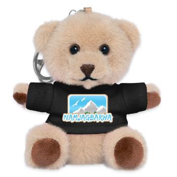 Geschenk für Namjagbarwa - Teddy Schlüsselanhänger - Schwarz - Vorne