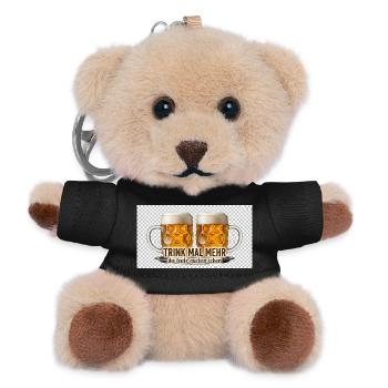 Trink Mal Mehr Bierduo - Teddy Schlüsselanhänger - Schwarz - Vorne