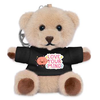 Liebe deinen Geist - Teddy Schlüsselanhänger - Schwarz - Vorne