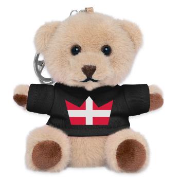Dänische Krone - Teddy Schlüsselanhänger - Schwarz - Vorne