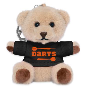 Fléchettes Sport - Porte-clés ourson - noir - Devant