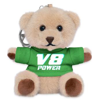 V8 - Teddy Schlüsselanhänger - Grün - Vorne