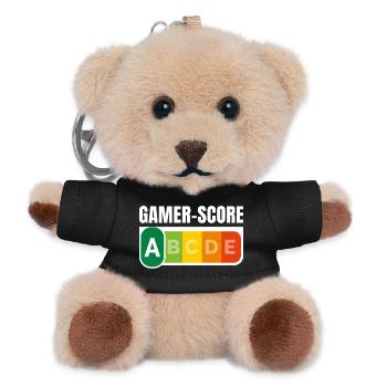 GAMER SCORE - Humour noir - Porte-clés ourson - noir - Devant