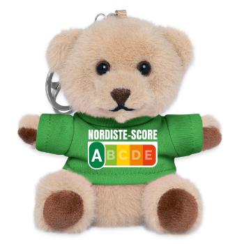 NORDISTE SCORE - Humour noir - Porte-clés ourson - vert - Devant