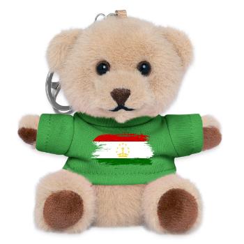 Tadschikistan Flagge - Teddy Schlüsselanhänger - Grün - Vorne