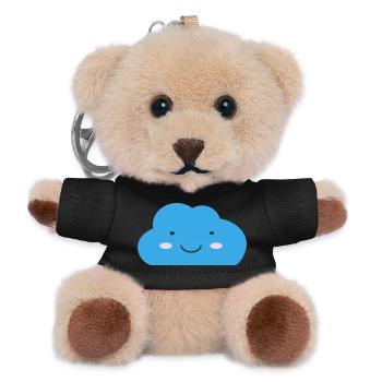 Kawaii Cloud - Teddy Keyring - black - Front