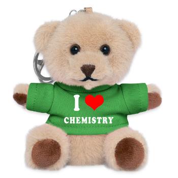 I love chemistry - Teddy Keyring - green - Front