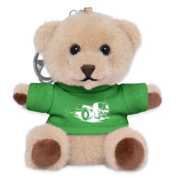 Formula Racing Illustration Icon Car Graphic - Teddy Keyring - green - Front