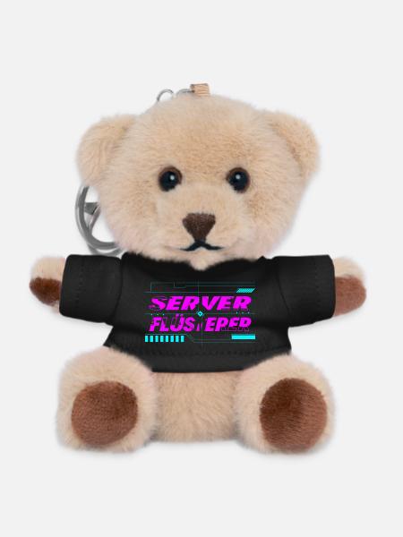 Server Flüsterer - Teddy Schlüsselanhänger - Schwarz