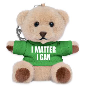I matter, I can - Porte-clés ourson - vert - Devant