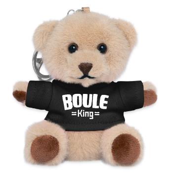 Boule King Balls for Bouler Boccia Game Botcha - Teddy Keyring - black - Front