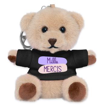 MAÎTRESSE. MERCI. MERCI MAÎTRESSE - Porte-clés ourson - noir - Devant