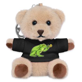 Crapaud d’anniversaire grenouille - Porte-clés ourson - noir - Devant