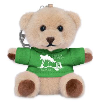 Meer geht immer - Teddy Schlüsselanhänger - Grün - Vorne