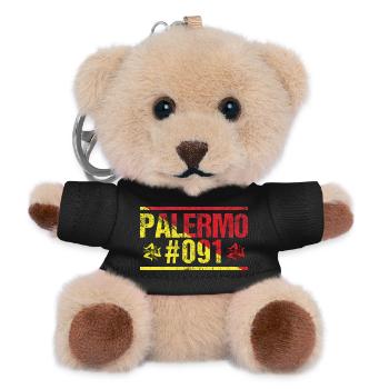 Palermo Sizilien Italien - Teddy Schlüsselanhänger - Schwarz - Vorne