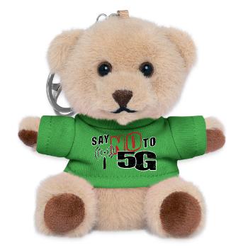 SAY NO TO 5G - claim - Teddy Schlüsselanhänger - Grün - Vorne