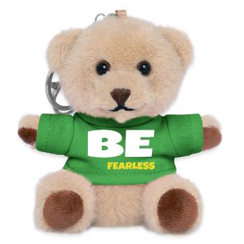 Sei furchtlos - Teddy Schlüsselanhänger - Grün - Vorne