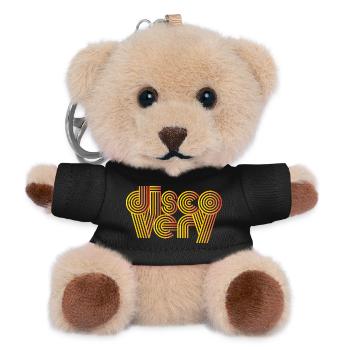 Disco Very Retro Lines - Teddy Keyring - black - Front