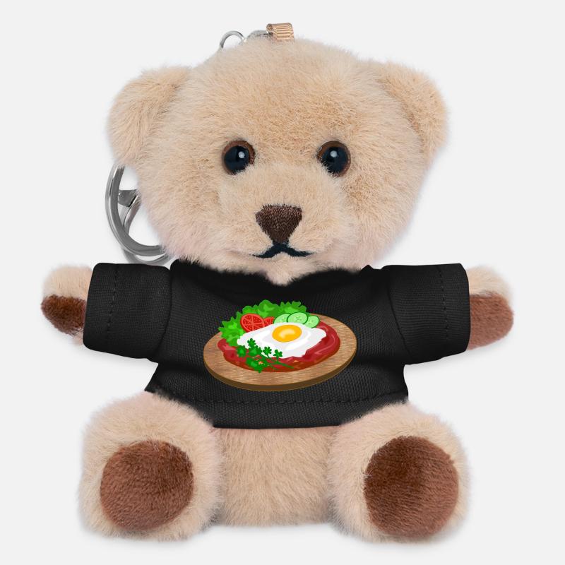 Strammer Max - Teddy Schlüsselanhänger - Schwarz