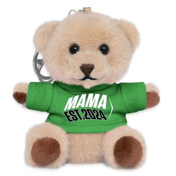 MAMA Shirt Est.2024 - Teddy Schlüsselanhänger - Grün - Vorne