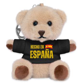Made in Spain, Spanish pride - Teddy Keyring - black - Front