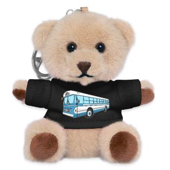 Bus - Teddy Keyring - black - Front