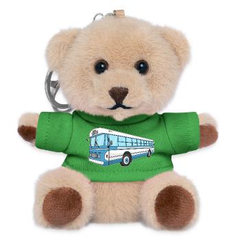 Bus - Teddy Schlüsselanhänger - Grün - Vorne