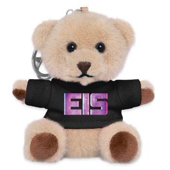 Cream 3D Cool Cream Texture Cold Summer Polar - Teddy Keyring - black - Front